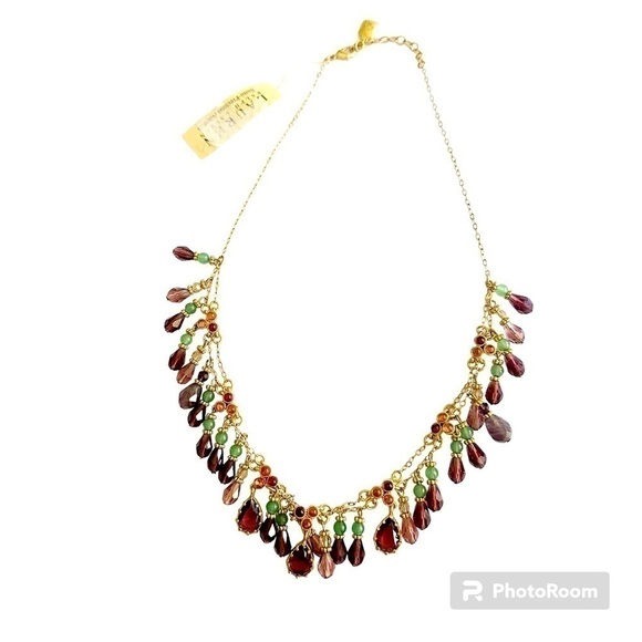 Lauren Ralph Lauren Semi Precious Accents Necklace NWT - Picture 1 of 8